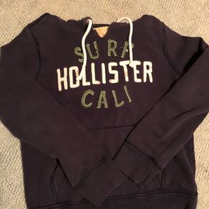 Hollister Navy Hoodie Size Large